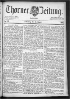 Thorner Zeitung 1886, Nro. 186