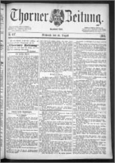 Thorner Zeitung 1886, Nro. 197