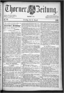 Thorner Zeitung 1886, Nro. 202