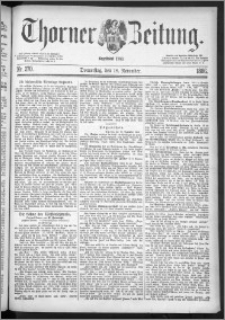 Thorner Zeitung 1886, Nro. 270