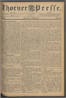 Thorner Presse 1891, Jg. IX, Nro. 190 + Beilage