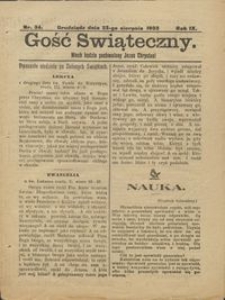 Gość Świąteczny 1903.08.23 R. IX nr 34