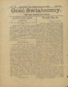 Gość Świąteczny 1903.11.29 R. IX nr 48