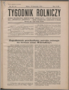 Tygodnik Rolniczy 1933, R. 17 nr 43/44