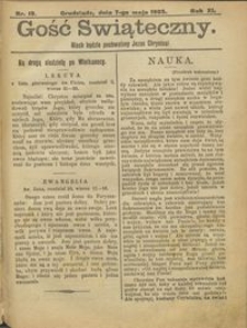 Gość Świąteczny 1905.05.07 R. XI nr 19