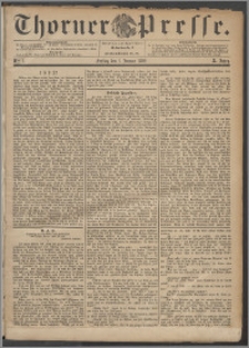 Thorner Presse 1892, Jg. X, Nro. 1 + Beilage