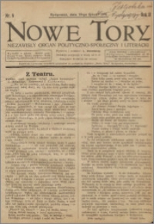 Nowe Tory : Niezawisły Organ Polityczno Społeczny i Literacki 1921.02.19 R.2 nr 8