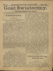 Gość Świąteczny 1907.01.27 R. XIV nr 4