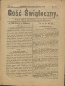 Gość Świąteczny 1909.04.25 R. XV nr 17