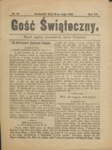 Gość Świąteczny 1909.05.30 R. XV nr 22