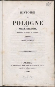 Histoire de Pologne, T. 1