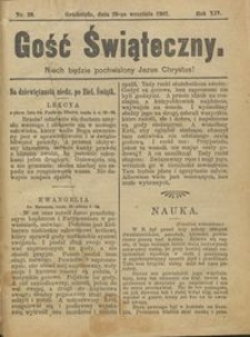 Gość Świąteczny 1907.09.29 R. XIV nr 39