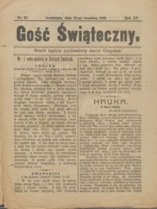 Gość Świąteczny 1909.09.12 R. XV nr 37