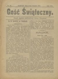 Gość Świąteczny 1910.08.14 R. XVI nr 33