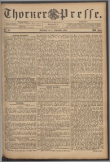 Thorner Presse 1894, Jg. XII, Nro. 207 + Beilage