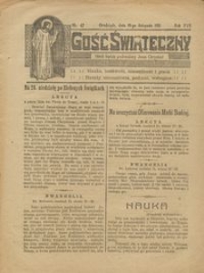 Gość Świąteczny 1911.11.19 R. XVII nr 47