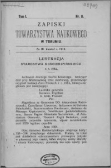 Zapiski Towarzystwa Naukowego w Toruniu, T. 1 nr 11, (1910)