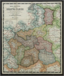 Mapa pocztowa gubernii Królestwa Polskiego wraz ze skorowidzem i wykazaniem wszelkich dróg oraz odległości od nich