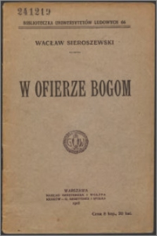 W ofierze bogom