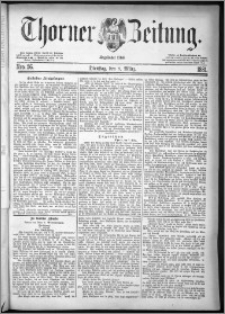 Thorner Zeitung 1881, Nro. 56 + Beilagenwerbung