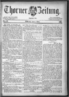 Thorner Zeitung 1881, Nro. 57