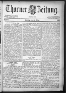 Thorner Zeitung 1881, Nro. 67 + Beilage, Extra-Beilage