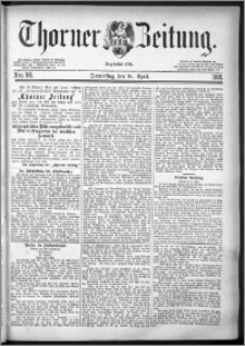 Thorner Zeitung 1881, Nro. 98