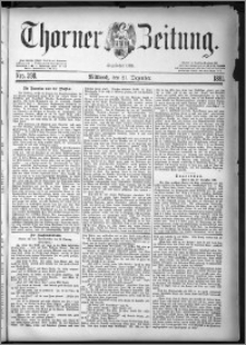 Thorner Zeitung 1881, Nro. 298