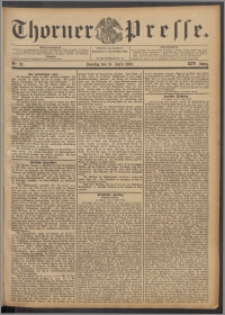 Thorner Presse 1896, Jg. XIV, Nro. 92 + 1. Beilage, 2. Beilage