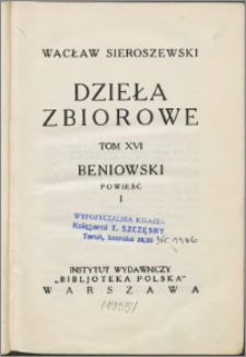 Beniowski : powieść. 1