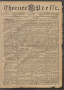 Thorner Presse 1899, Jg. XVII, Nr. 82 + Beilage, Extrablatt