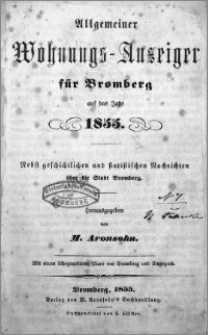 Allgemeiner Wohnungs-Anzeiger fur Bromberg 1855