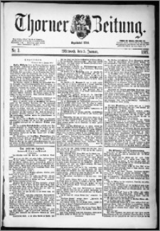 Thorner Zeitung 1887, Nr. 3