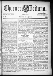Thorner Zeitung 1887, Nr. 30