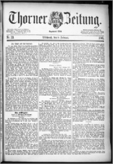 Thorner Zeitung 1887, Nr. 33