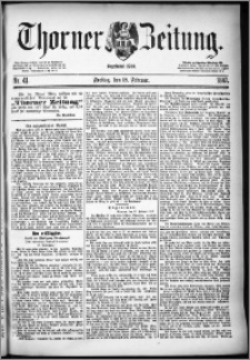 Thorner Zeitung 1887, Nr. 41