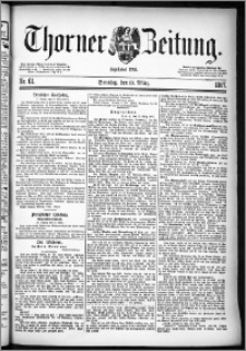 Thorner Zeitung 1887, Nr. 61 + Beilage