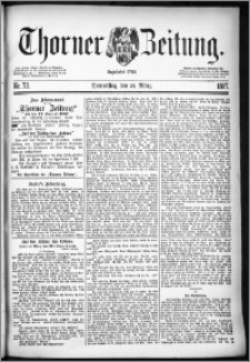 Thorner Zeitung 1887, Nr. 70