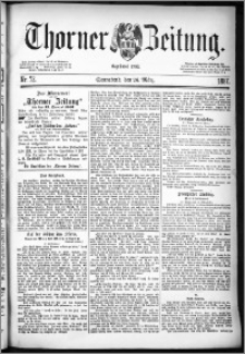 Thorner Zeitung 1887, Nr. 72