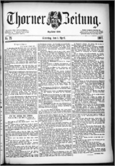 Thorner Zeitung 1887, Nr. 79 + Beilage