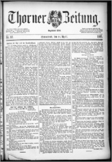 Thorner Zeitung 1887, Nr. 88