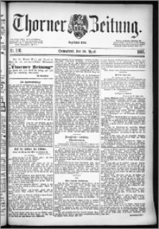 Thorner Zeitung 1887, Nr. 100