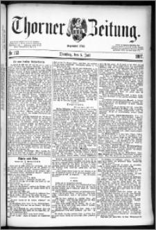 Thorner Zeitung 1887, Nr. 153