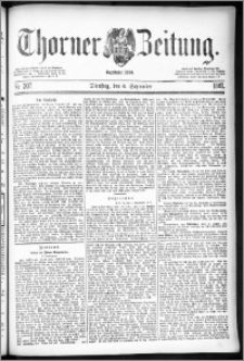 Thorner Zeitung 1887, Nr. 207