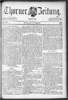 Thorner Zeitung 1887, Nr. 270