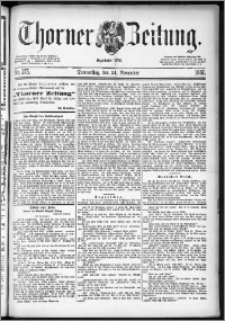 Thorner Zeitung 1887, Nr. 275