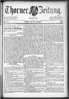 Thorner Zeitung 1887, Nr. 276