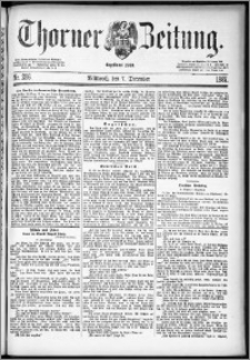 Thorner Zeitung 1887, Nr. 286