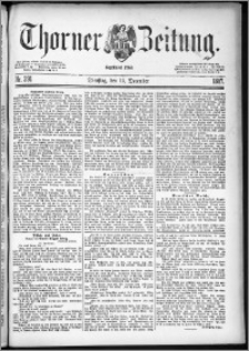 Thorner Zeitung 1887, Nr. 291 + Beilage