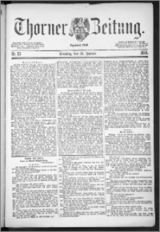 Thorner Zeitung 1888, Nr. 13